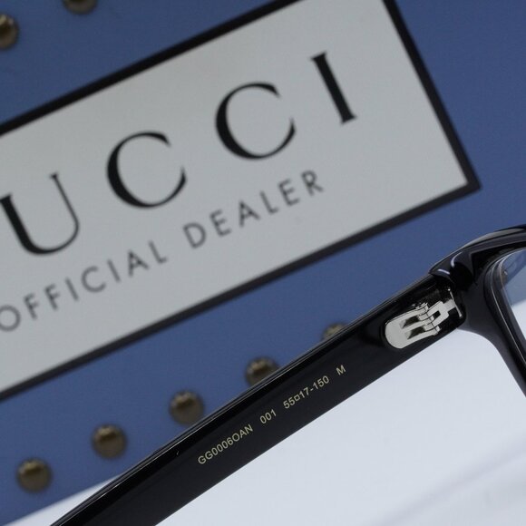 FINAL PRICE NEW GUCCI GG0006OAN 001 BLACK EYEGLASSES - Picture 6 of 9